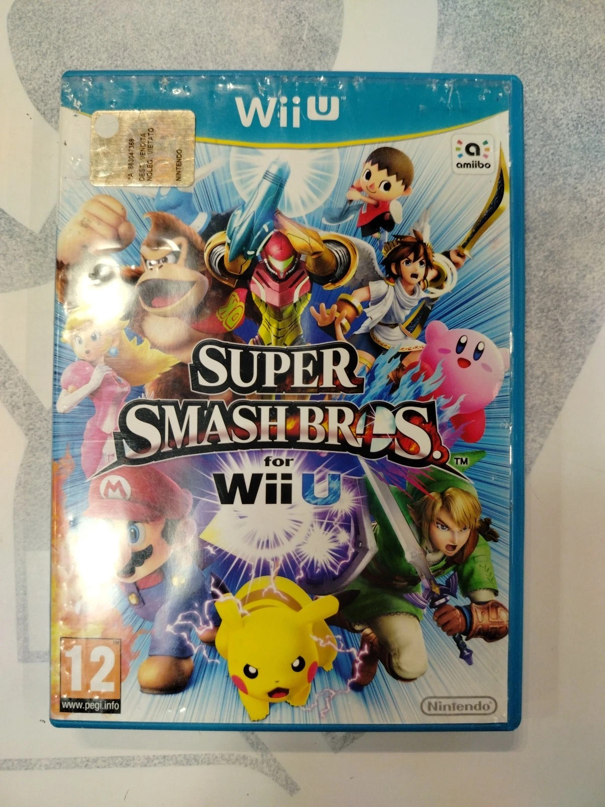 Super Smash Bros For Wii U Nintendo Triangolo Blu
